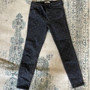 Madewell gold fleck skinny jeans